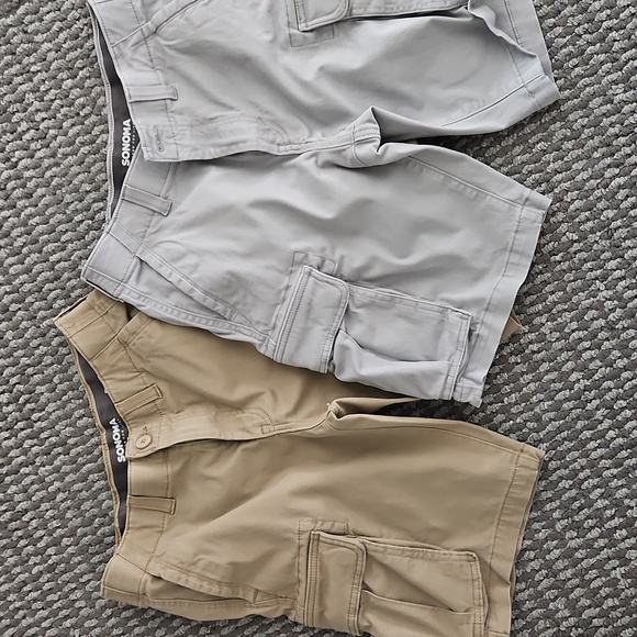 Men's (2 Pair)Sonoma Goods For Life Flexwear Everyday Cargo Shorts Size 29 - Picture 1 of 11